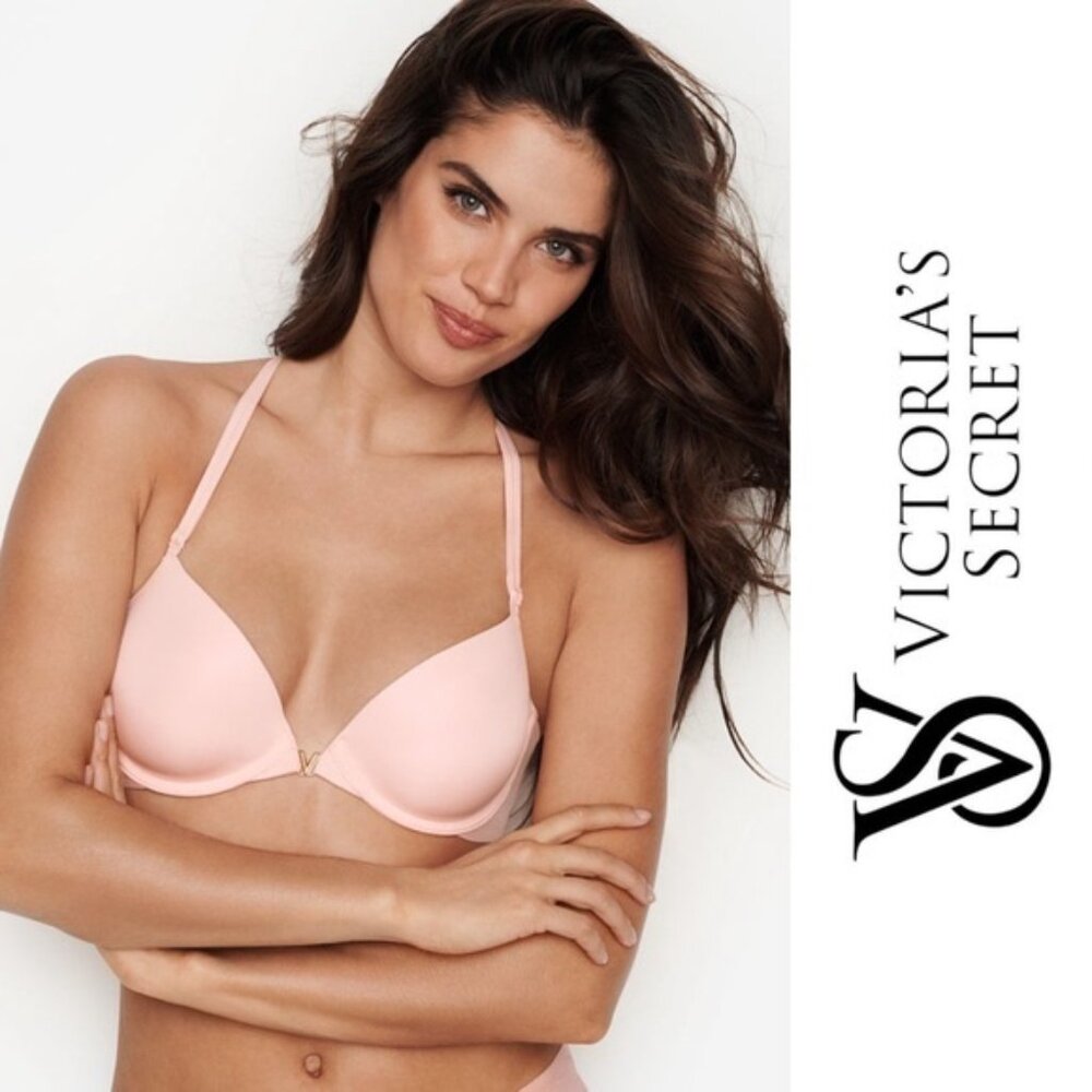 Victoria's Secret | Pastel Pink Racerback Front Close Push Up Bra | Size 36D